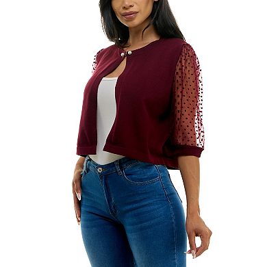 Women's Nina Leonard Mesh Bolero