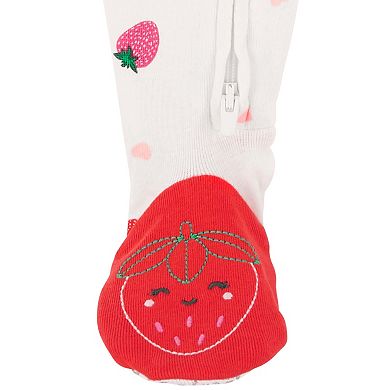 Baby Girl Carter's Cherry One-Piece Footed Pajamas