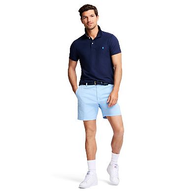 Men's IZOD 7-in. Saltwater Flat Front Chino Shorts