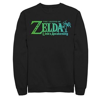 Men's The Legend Of Zelda Link's Awakening Gradient Logo Fleece