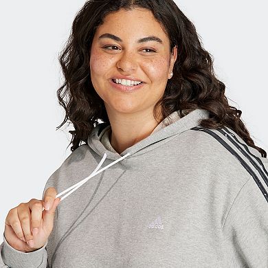 Plus Size adidas Essentials 3-Stripes Animal Print Relaxed Hoodie