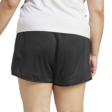 Plus Size adidas Pacer Essentials Knit High-Rise Shorts