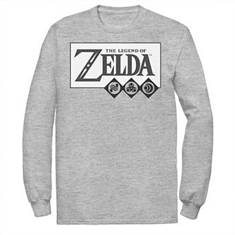 Men's The Legend Of Zelda Elements Logo Long Sleeve Tee