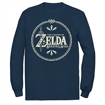 Men's The Legend Of Zelda Breath Of The Wild Badge Long Sleeve Tee