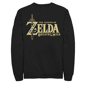Men's The Legend Of Zelda Breath Of The Wild Title Logo Fleece