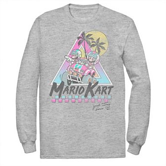 Men's Mario Kart Mario And Luigi Good Time Since 92 Vintage Long Sleeve Tee