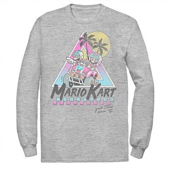 Men's Mario Kart Mario And Luigi Good Time Since 92 Vintage Long Sleeve Tee