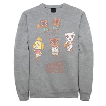Men's Animal Crossing New Horizons Group Shot Names Fleece