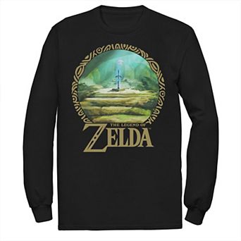 Men's Zelda Korok Forest Circle Portrait Long Sleeve Tee