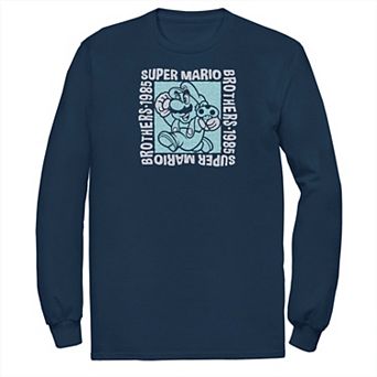 Men's Nintendo Brothers Box Long Sleeve Tee