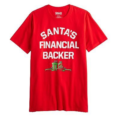 Men's Santa's Financial Backer Graphic Tee