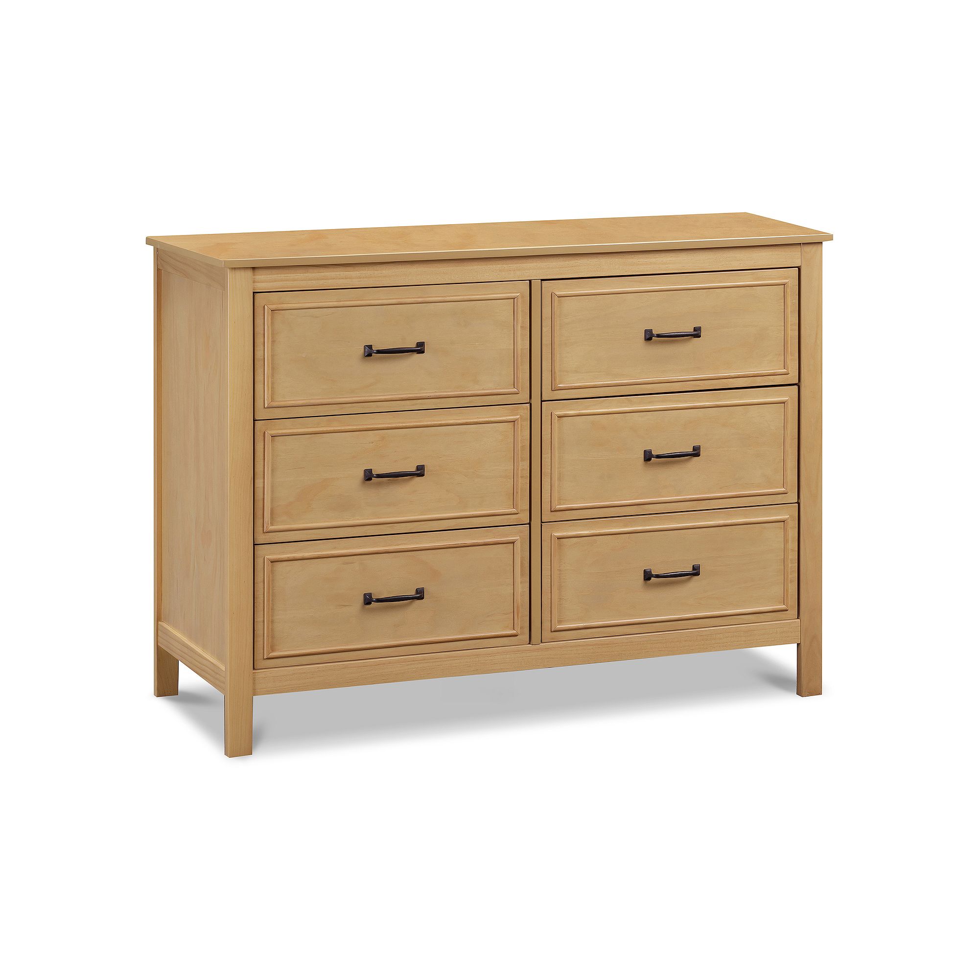 DaVinci Charlie 6-Drawer Double Wide Dresser, Honey