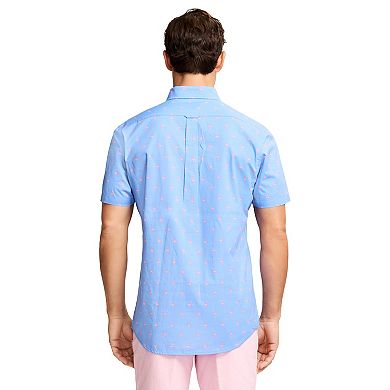 Men's IZOD Classic Breeze Printed Short Sleeve Button-Down Shirt