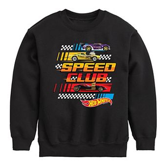 Boys 8-20 Hot Wheels Speed Club Crew Fleece Sweatshirt