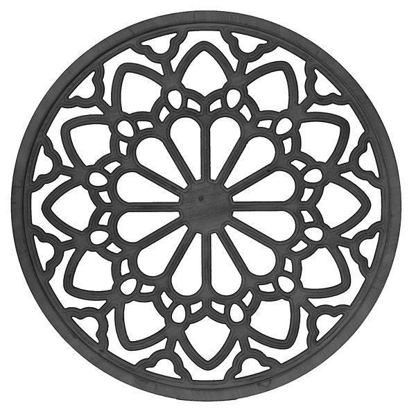 Belle Maison Medallion Wall Decor - Black