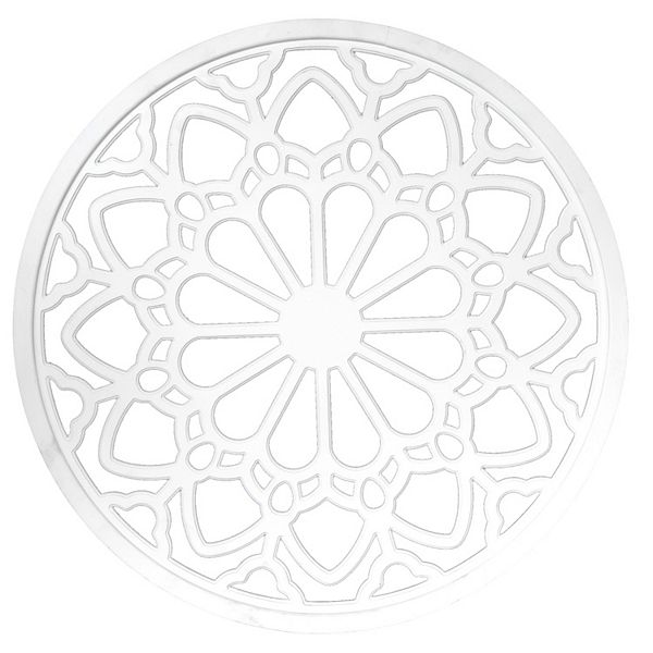 Belle Maison Medallion Wall Decor - White