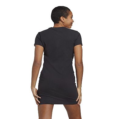 Women's adidas Essentials 3-Stripe Jersey Fitted Tee Dress