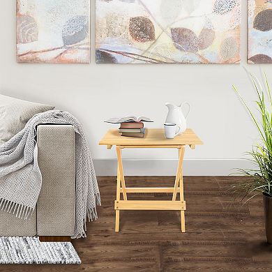 Casual Home Portable Folding Side Table 2-piece Set