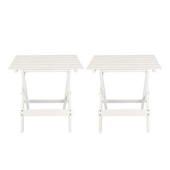 Casual Home Portable Folding Side Table 2 pc Set