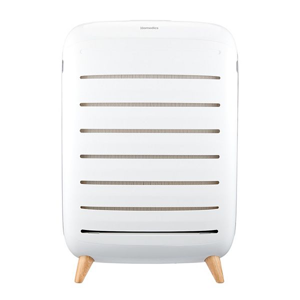 Homedics Smart Air Purifier, 4-in-1 Console for Extra-Large Rooms, True HEPA Filtration, UV-C Technology Reduces Bacteria & Virus, Wi-Fi, Voice Control