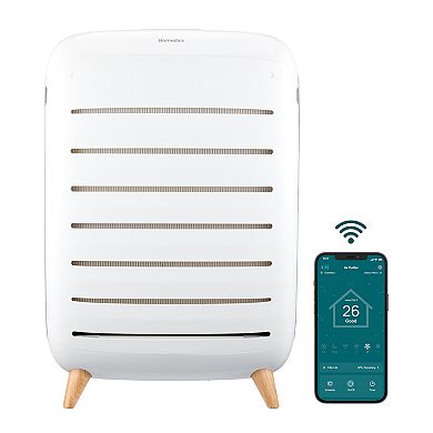 HoMedics Smart True HEPA Extra Large Room Air Purifier with Air Quality Sensor and UV-C