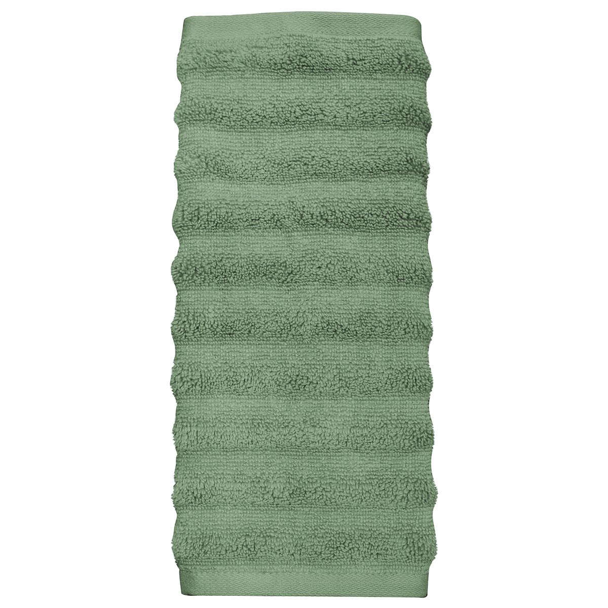 Sonoma Goods For Life® Quick Dry Ribbed Cotton Bath Towel, Bath Sheet, Hand Towel or Washcloth - Green, HAND TOWEL