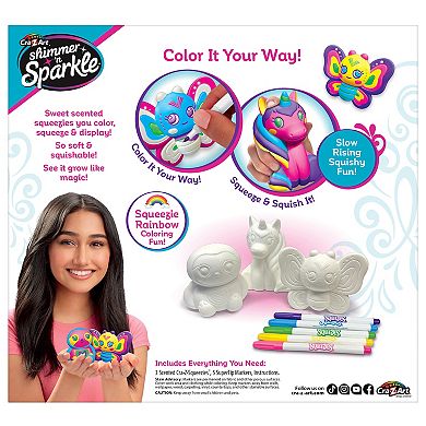 Cra-Z-Art Shimmer 'N Sparkle Cra-Z-Squeezies Color Your Own Squeezie Fun