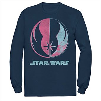 Disney's Star Wars Men's Bright Jedi Symbol Long Sleeve Tee