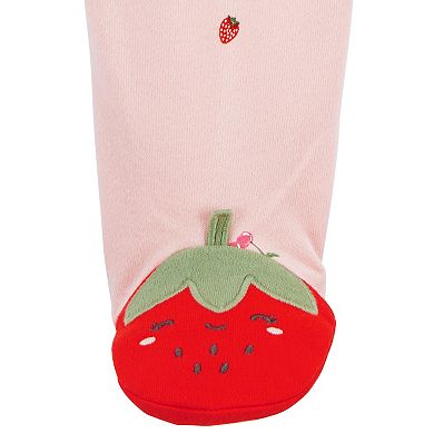 Baby Girl Carter's Strawberry Zip-Up Sleep & Play