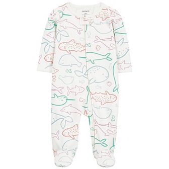 Baby Girl Carter's Whale Zip-Up Sleep & Play