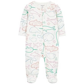 Baby Girl Carter's Whale Zip-Up Sleep & Play