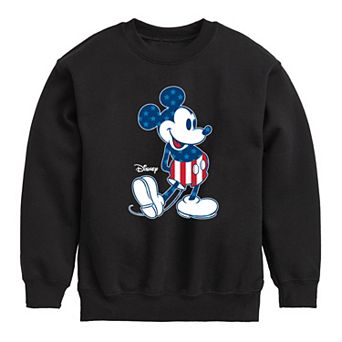 Disney's Mickey Mouse Boys 8-20 Flag Pattern Fleece Sweatshirt