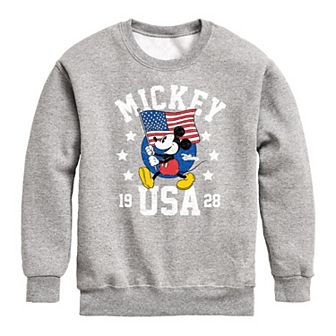Disney's Mickey Mouse Boys 8-20 Waving Flag Fleece Sweatshirt