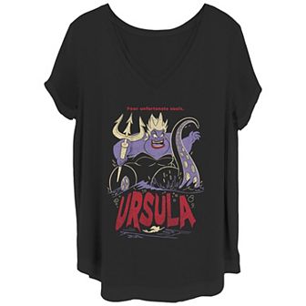 Juniors' Plus Size The Little Mermaid Ursula Graphic Tee