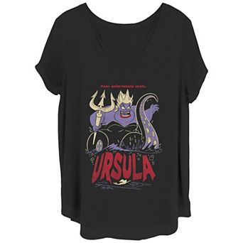 Juniors' Plus Size The Little Mermaid Ursula Graphic Tee