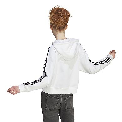 Women's adidas Essentials 3-Stripes French Terry Zip-Up Bomber Hoodie