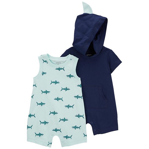 The Caleb - Baby Unisex 4pcs Cartoon Print Bodysuits R main image 0