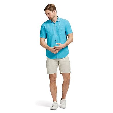 Men's IZOD Sunshield Performance Short Sleeve Button Down Shirt