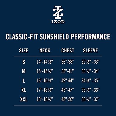 Men's IZOD Sunshield Performance Short Sleeve Button Down Shirt