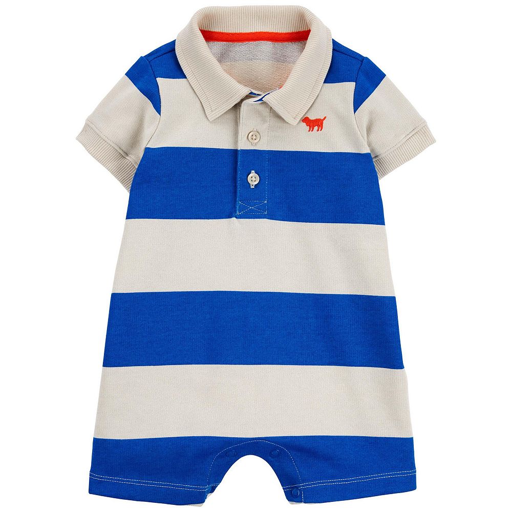 Baby Boy Carter's Rugby Striped Romper