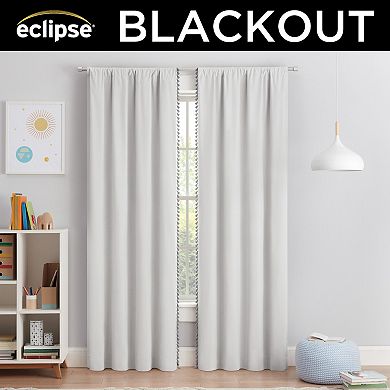 eclipse Kids Kaylee Tassel 2-Window Blackout Curtain Panels