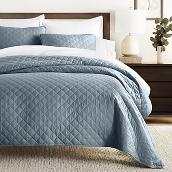 Home Collection All Season Diamond Quilt Set with Shams