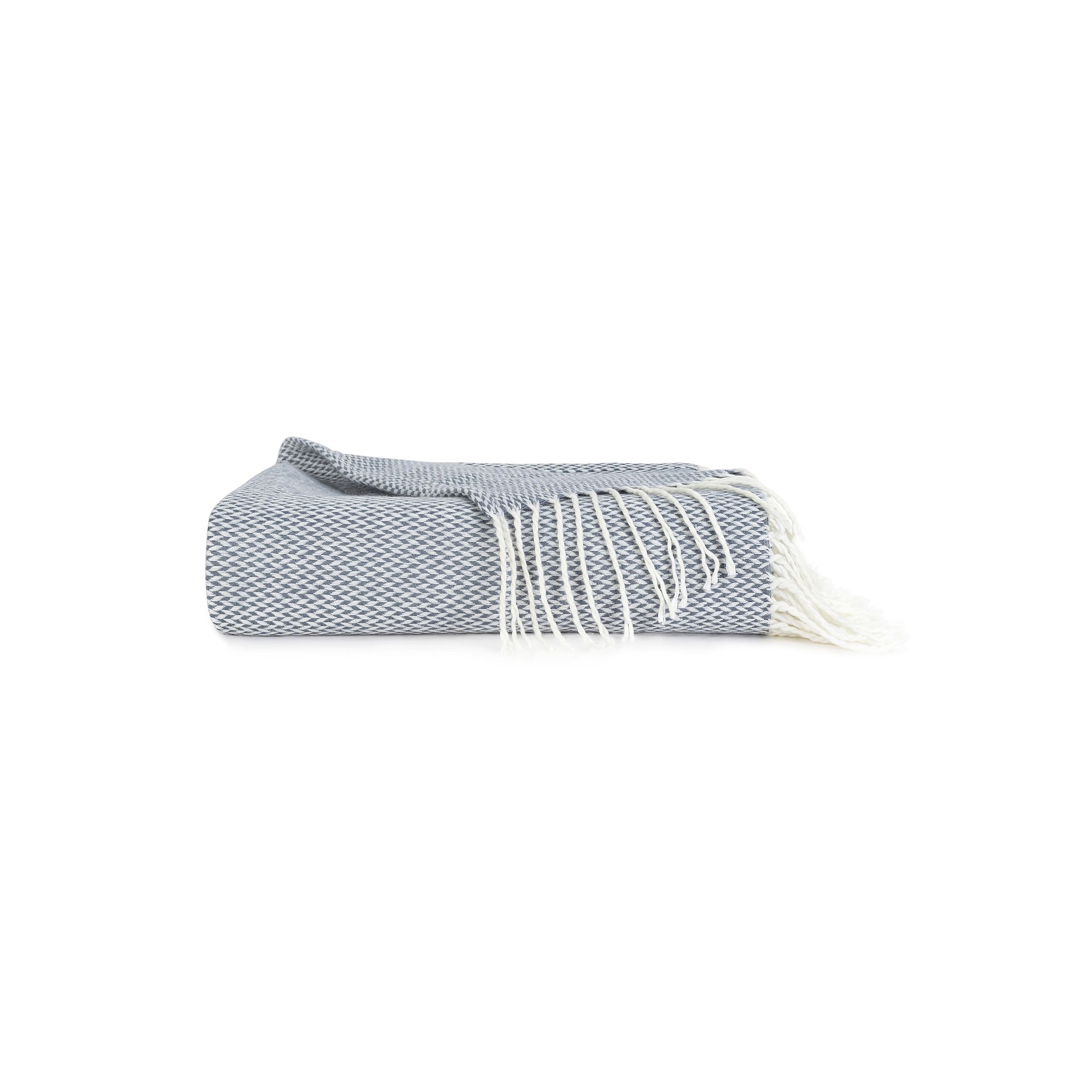 Home Collection Dusk Blue Herringbone Throw Blanket