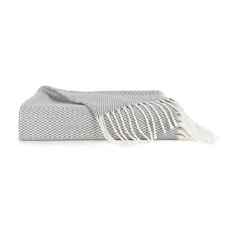 Home Collection Dusk Blue Herringbone Throw Blanket