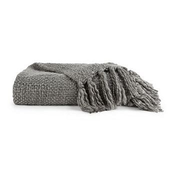 Home Collection Natural Slub-Yarn Throw Blanket