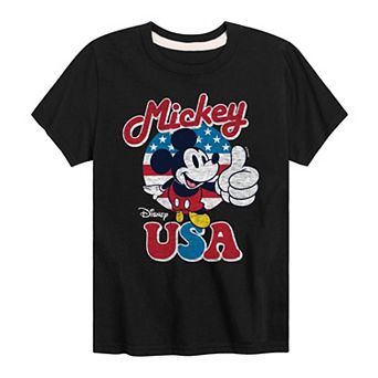 Disney's Mickey Mouse Boys 8-20 Mickey USA Graphic Tee