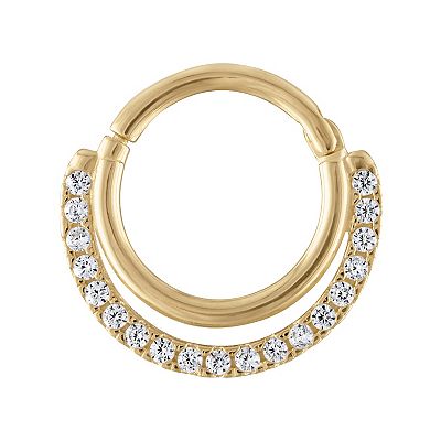 14k gold 10k gold septum ring