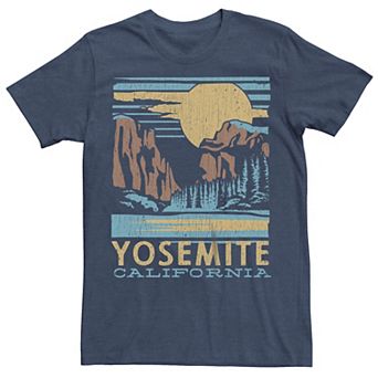 Men's Yosemite California Forest Landscape Box Graphic Tee