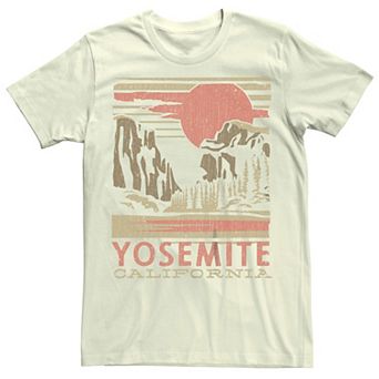 Men's Yosemite California Forest Landscape Box Graphic Tee
