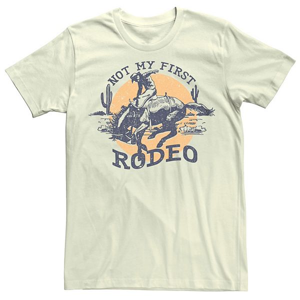 Men's Not My First Rodeo Cowboy Desert Graphic Tee